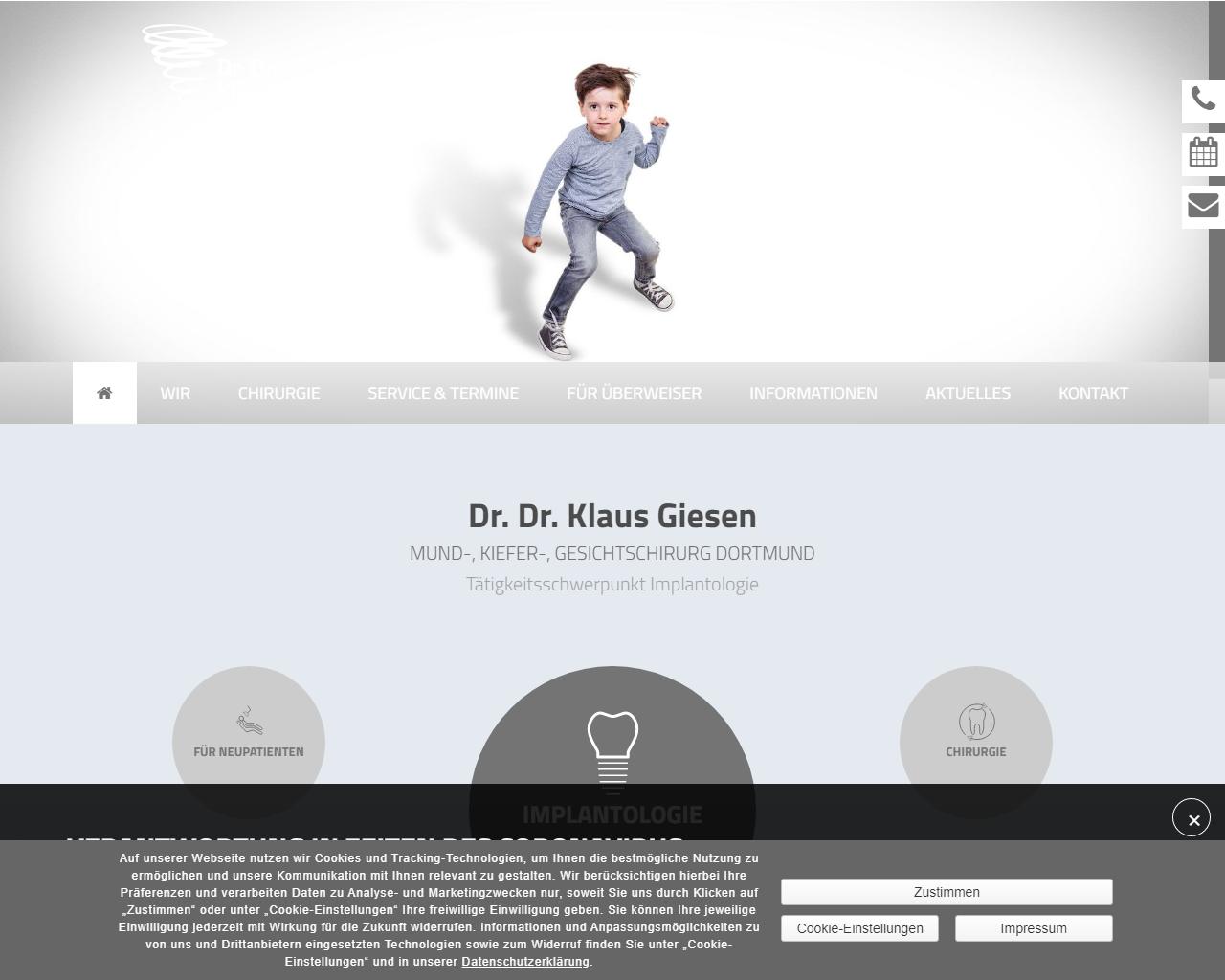 MVZ Dr. Dr. Klaus Giesen <br> Facharzt für Mund-, Kiefer- und Gesichtschirurgie <br>