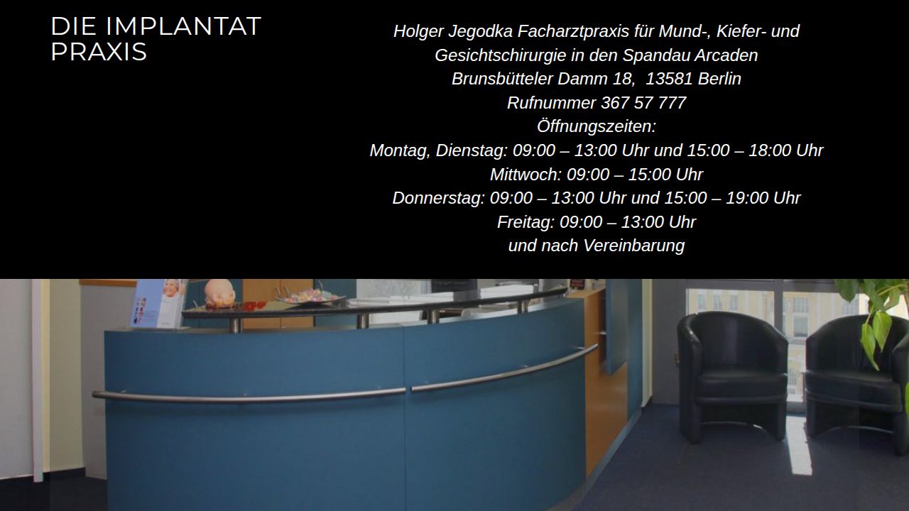 Home page of the website of Herr Holger Jegodka