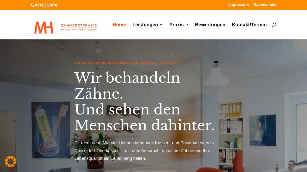 Home page of the website of Herr Dr. Michael Hohaus