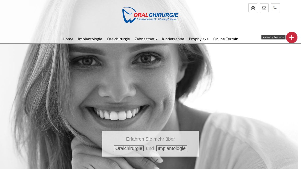 Startpagina van de website van Dr. Christoph Bauer