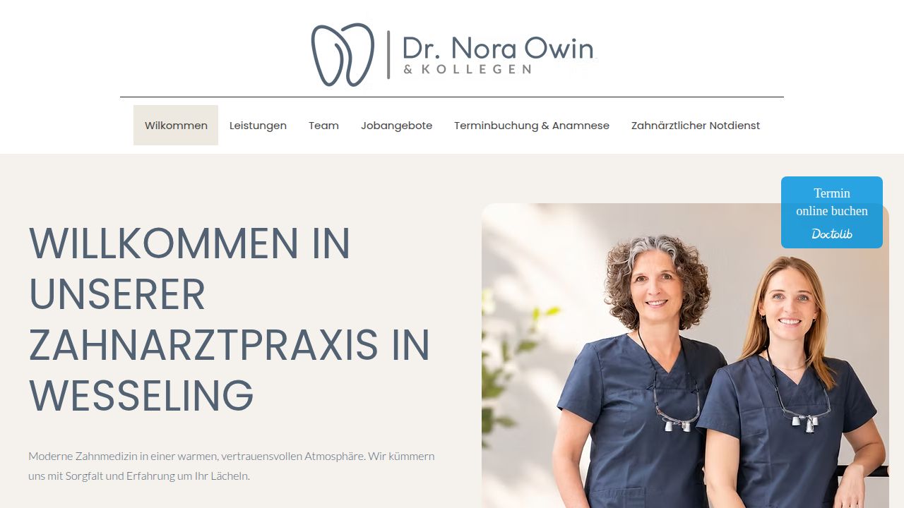 Home page of the website of Dr. Klaus Owin